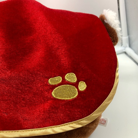 Build A Bear Rudolph LIGHT UP Red Nose & Clarice Plush Dress polka dot shoes - Picture 15 of 16